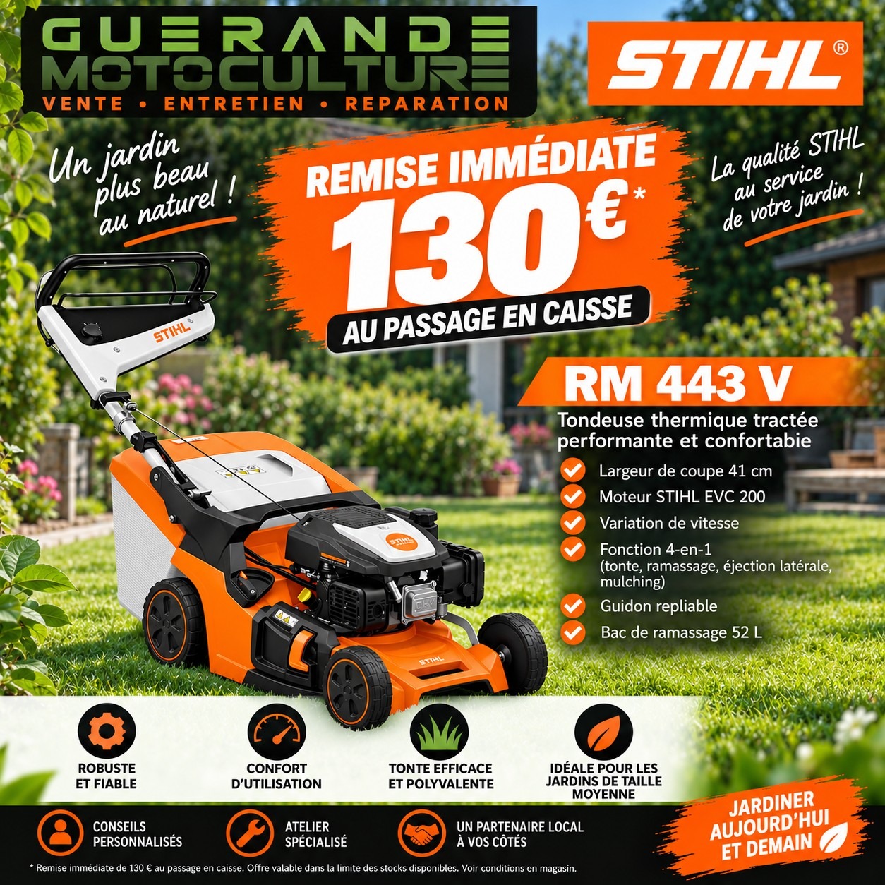 remise 130 € rm 443v